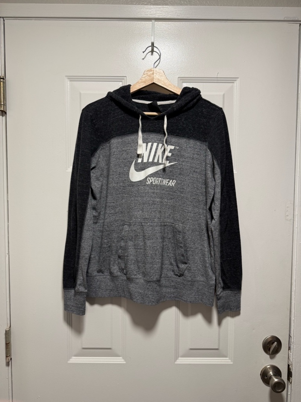 Nike Grey & Black Pullover Hoodie